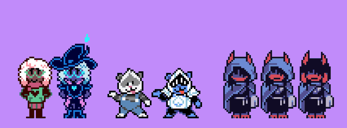 Darkner &lt;&gt; Lightner Swap
#deltarune #pixelart