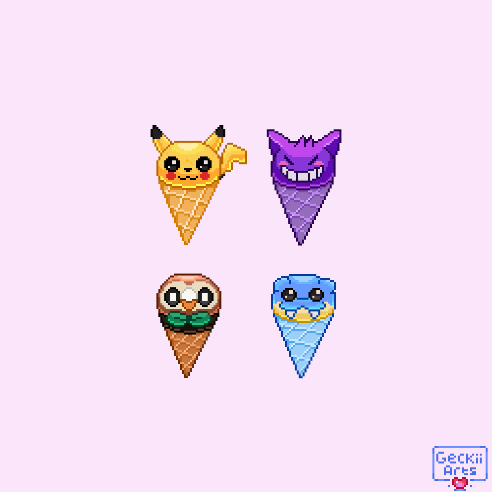 Pokemon ice creams!