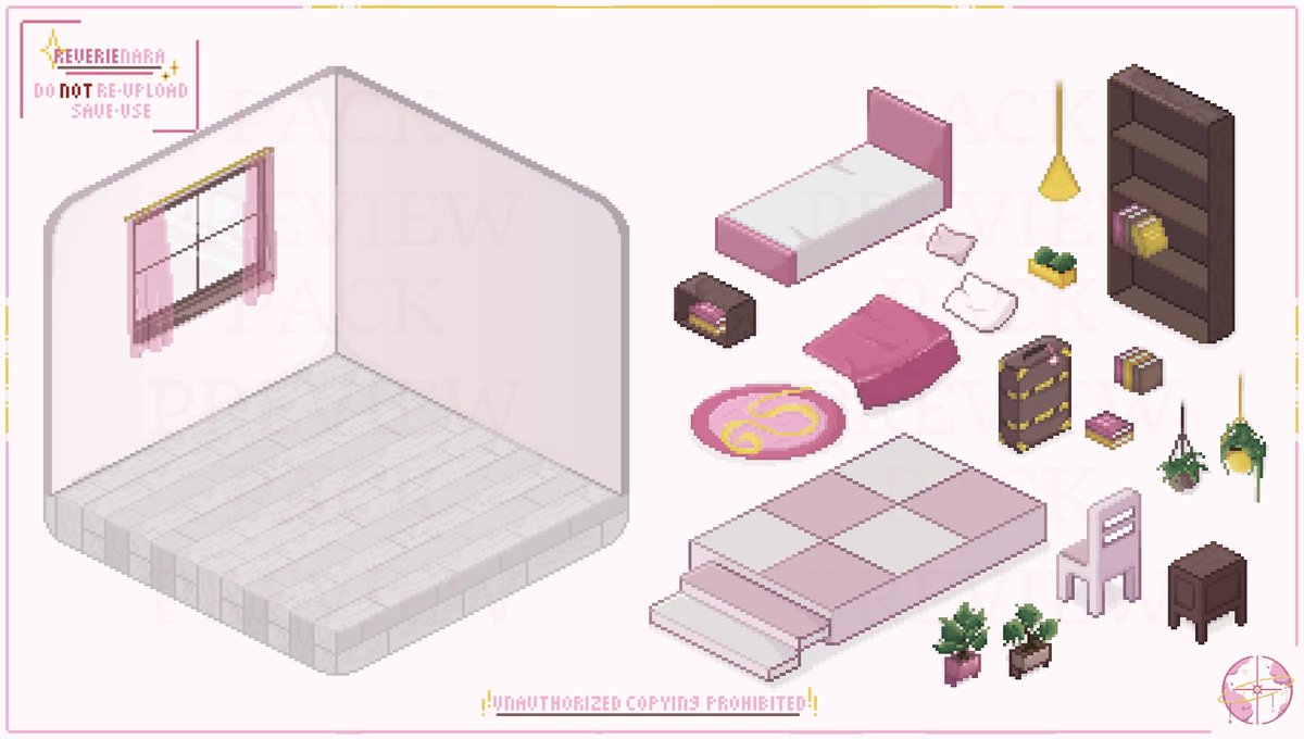 What is Ruma? 🏡 ✦ An isometric pixel art room asset pack you can decorate to create your own space. Each pack includes cozy furniture, decorations, and guides. so you can build your dream Ruma with ease. ✨ Launching 25 Oct 2025