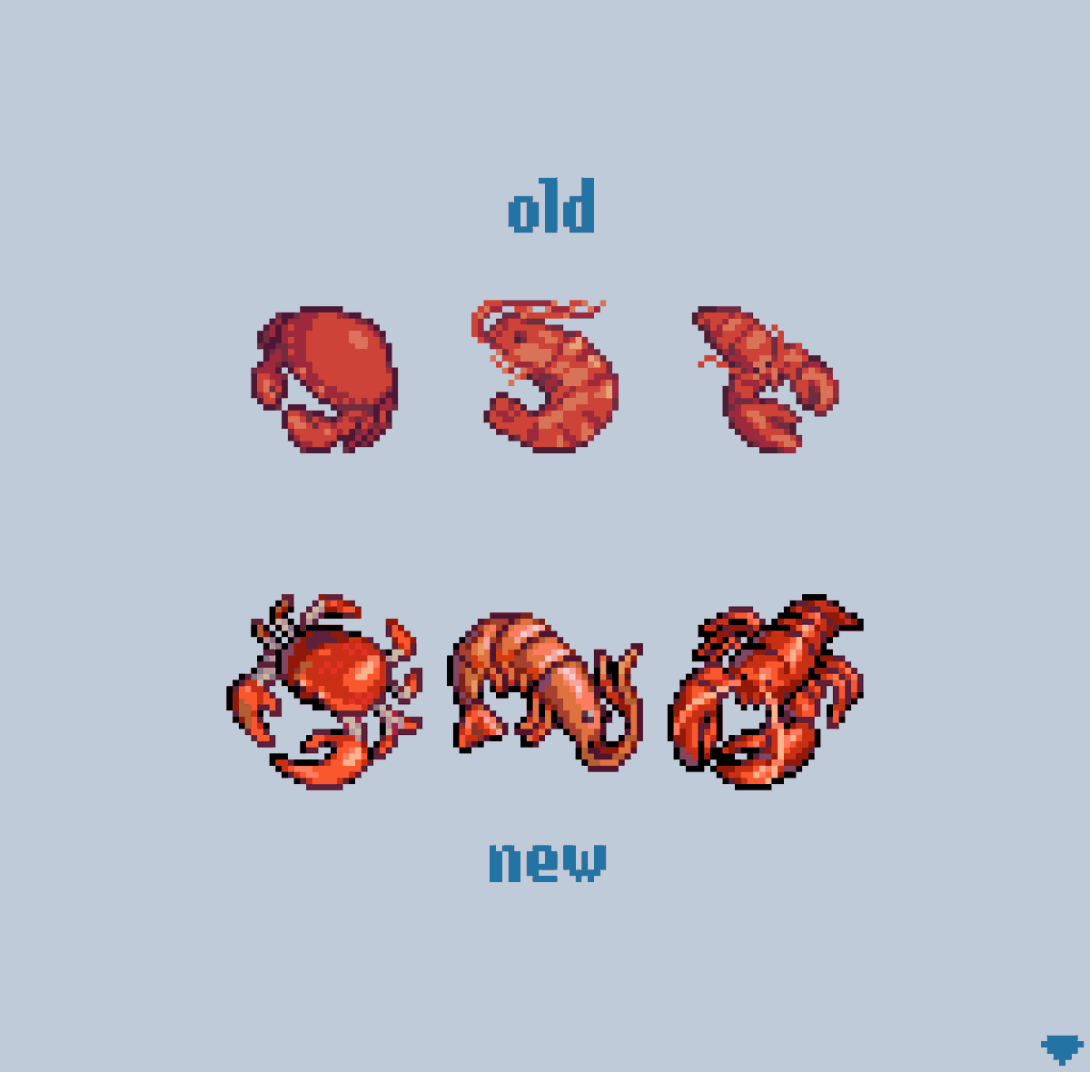 I love redrawing old icons Which one had the biggest glow-up?