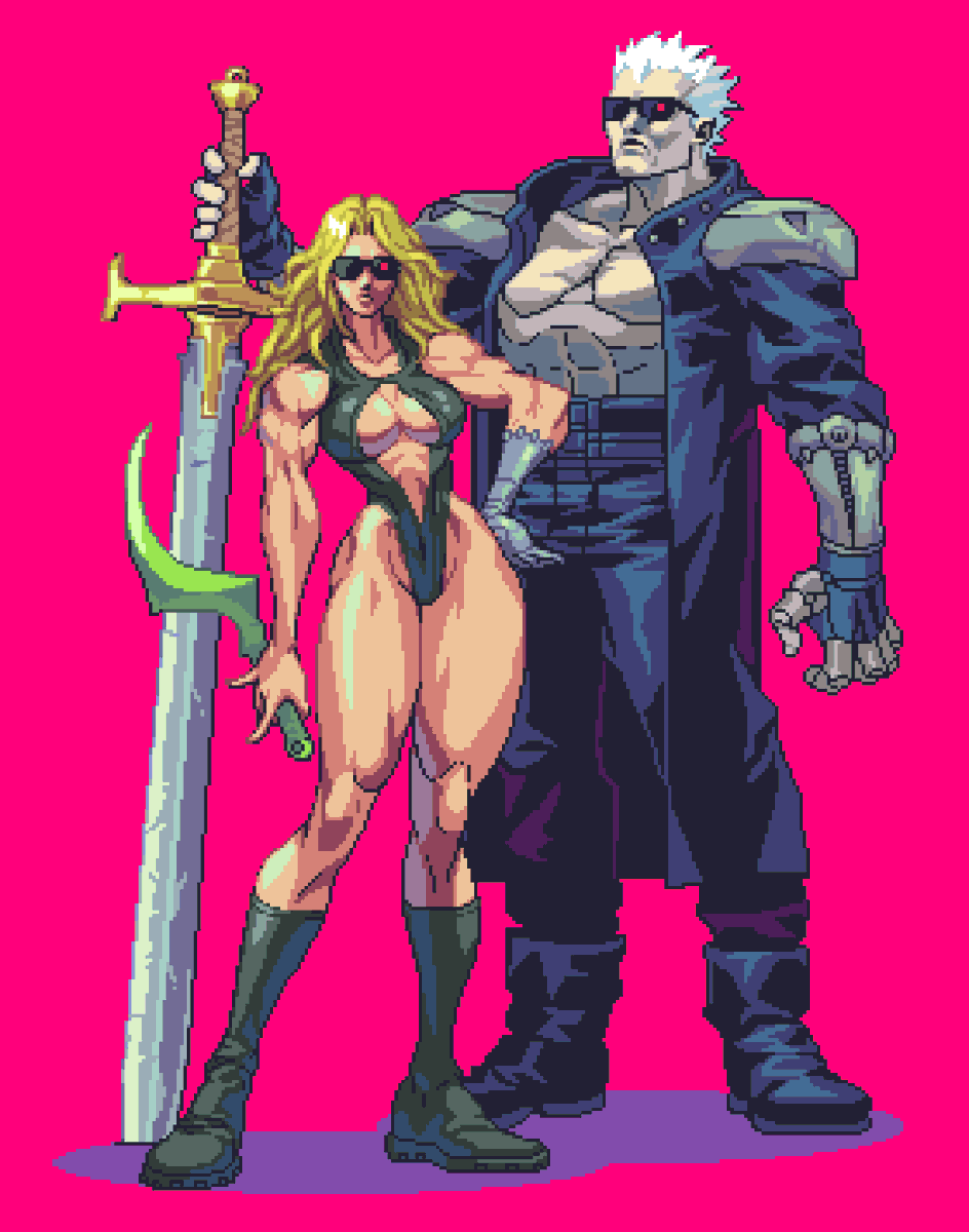 some random characters 🙃 (I was drawing Samus again and ...) hace a nice day my friends 🙂