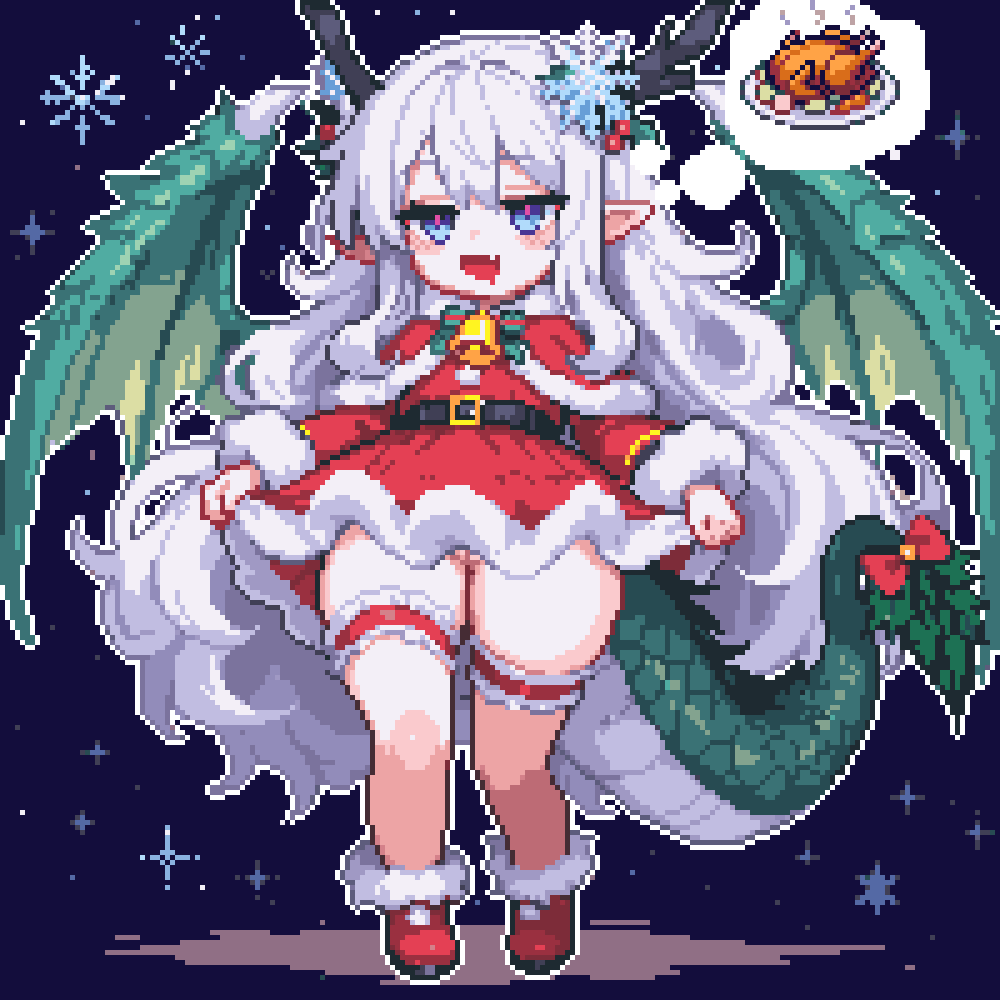 メリクリお肉ドラゴンドット絵～