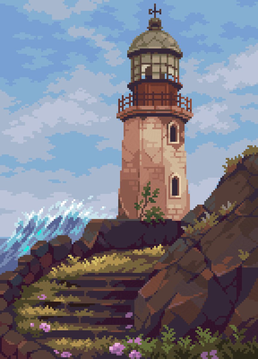 The old lighthouse First pixel art of 2026 ✨