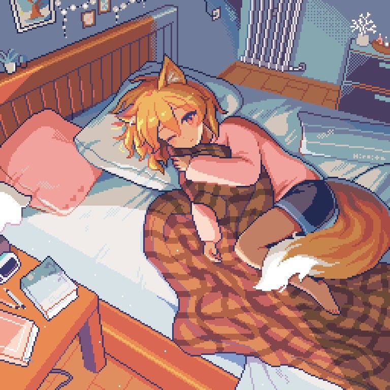 寝起きのキツネちゃん🦊