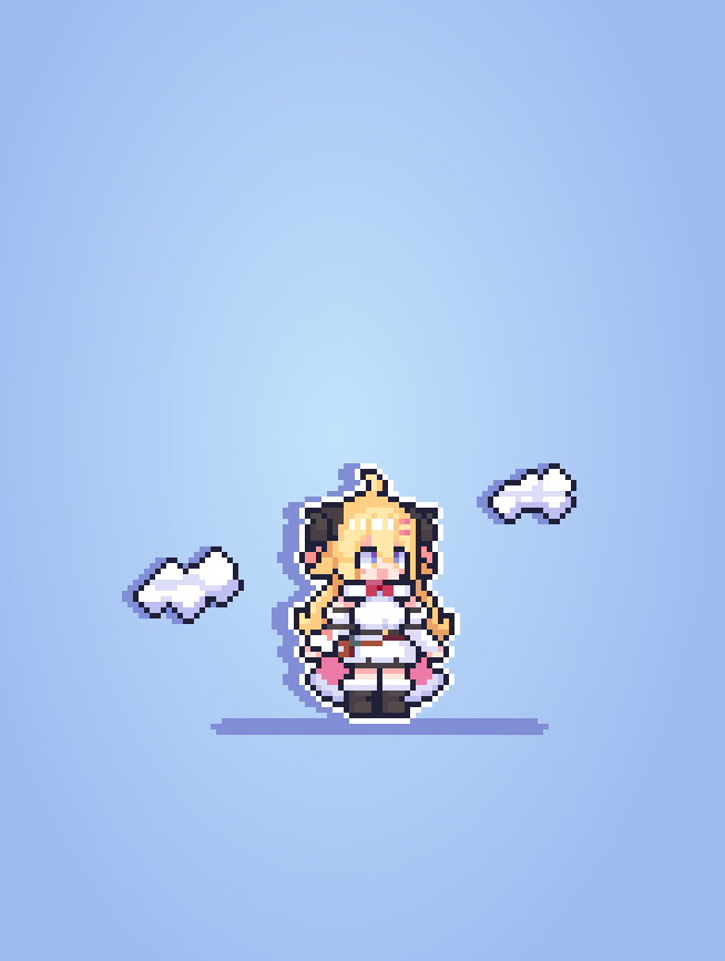 Watame looks very fluffy and reminds me of clouds ☁️