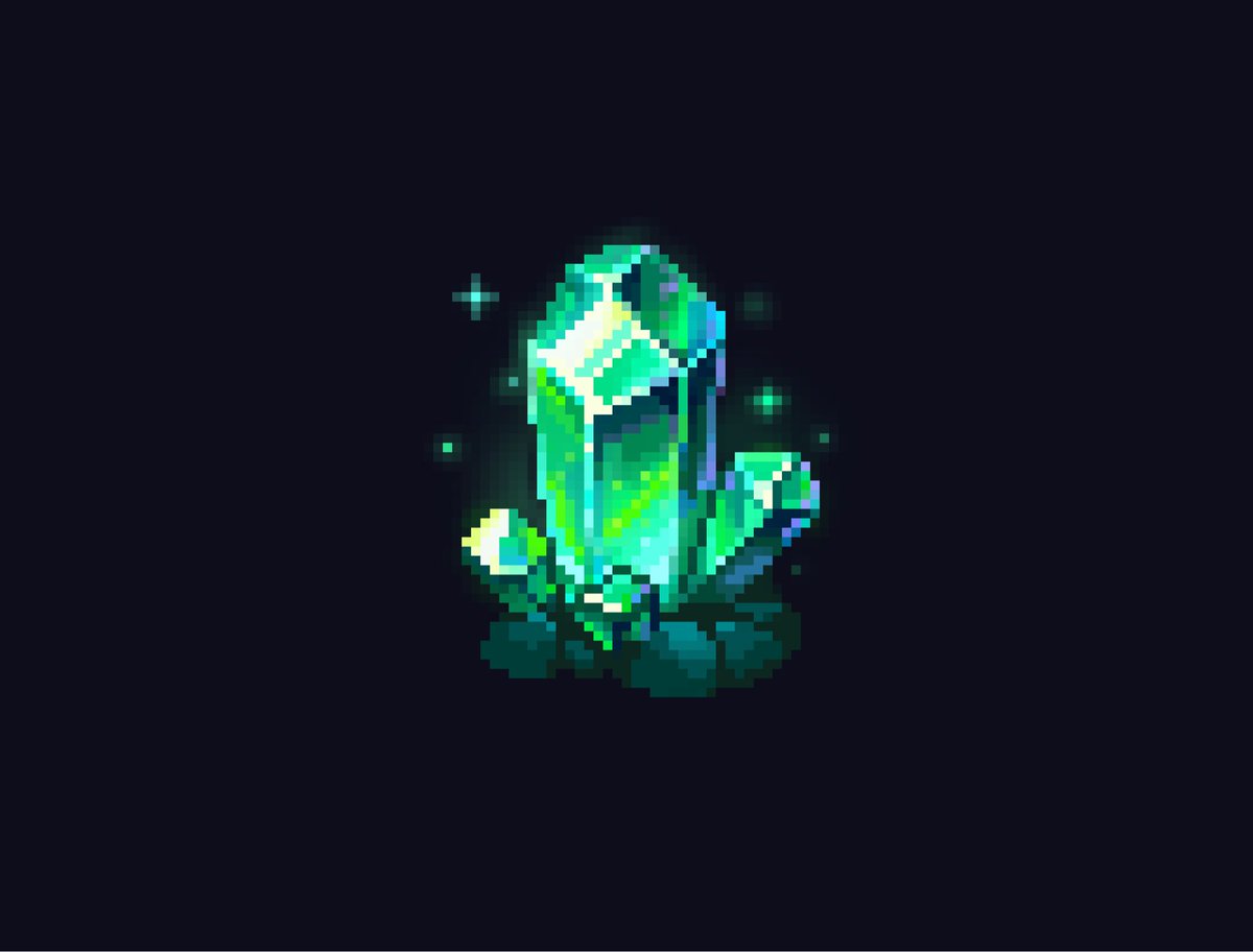 48x48 Crystal cluster