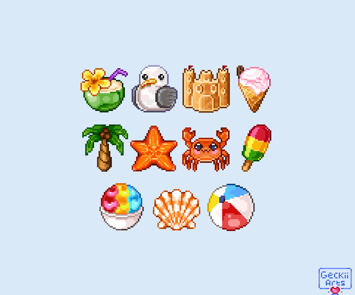 More summer stuff☀️ (32x32)