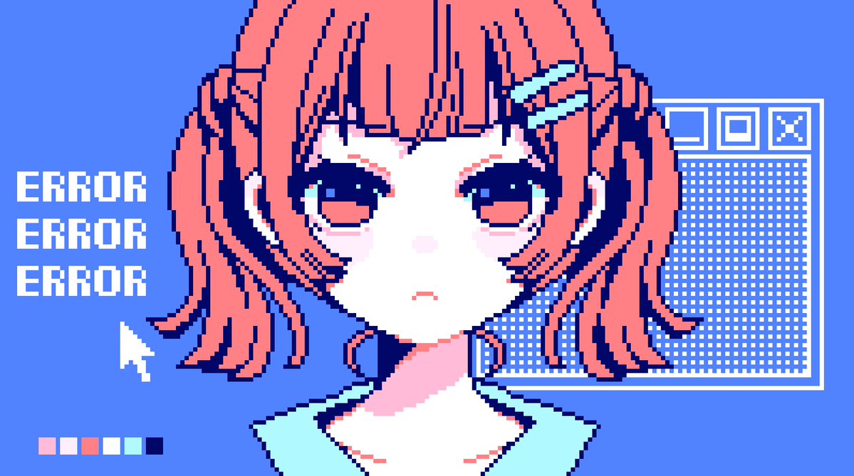 息抜きで6色ドット絵 楽しい