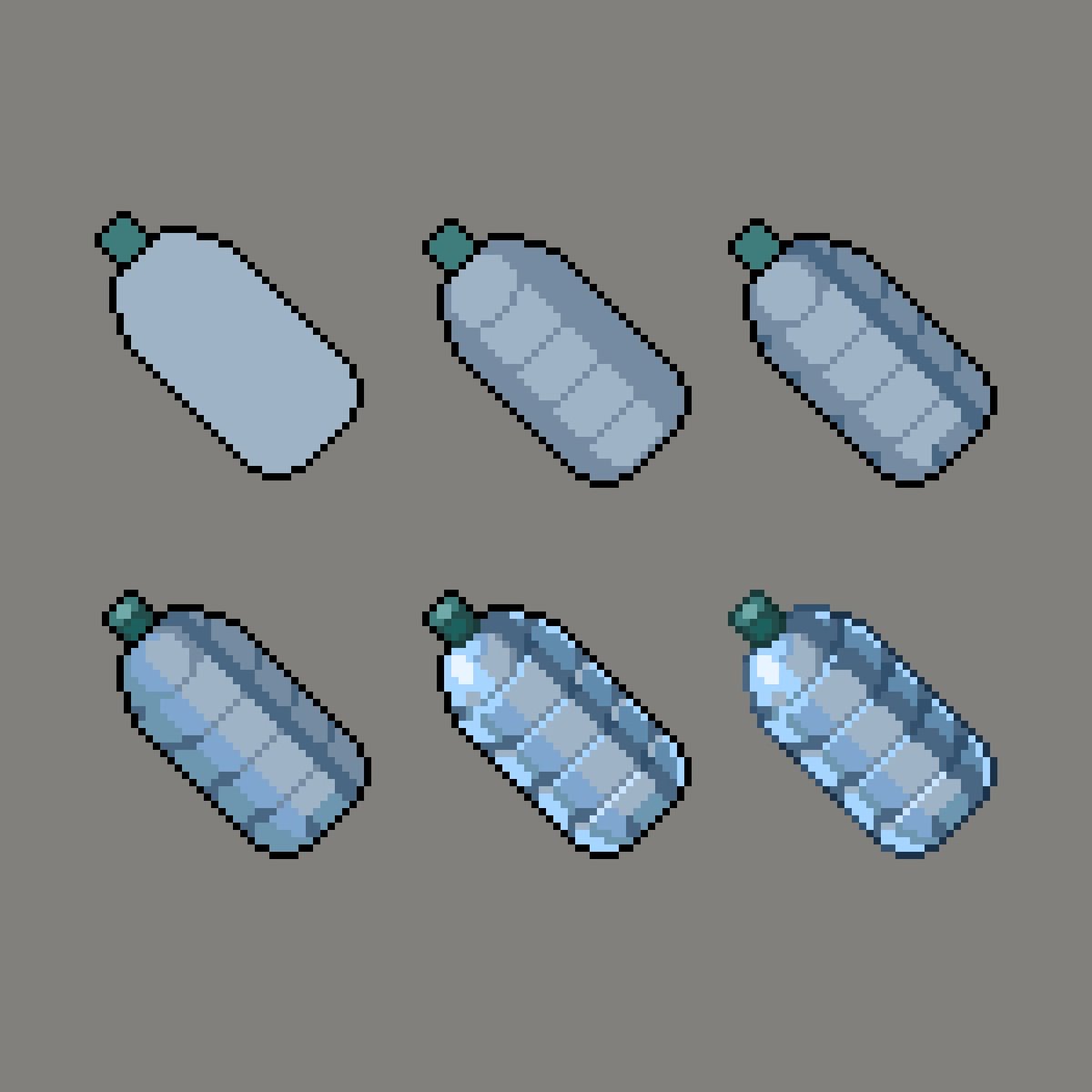 Plastic Bottle 🍼 Drawing a plastic bottle in 6 steps🎨