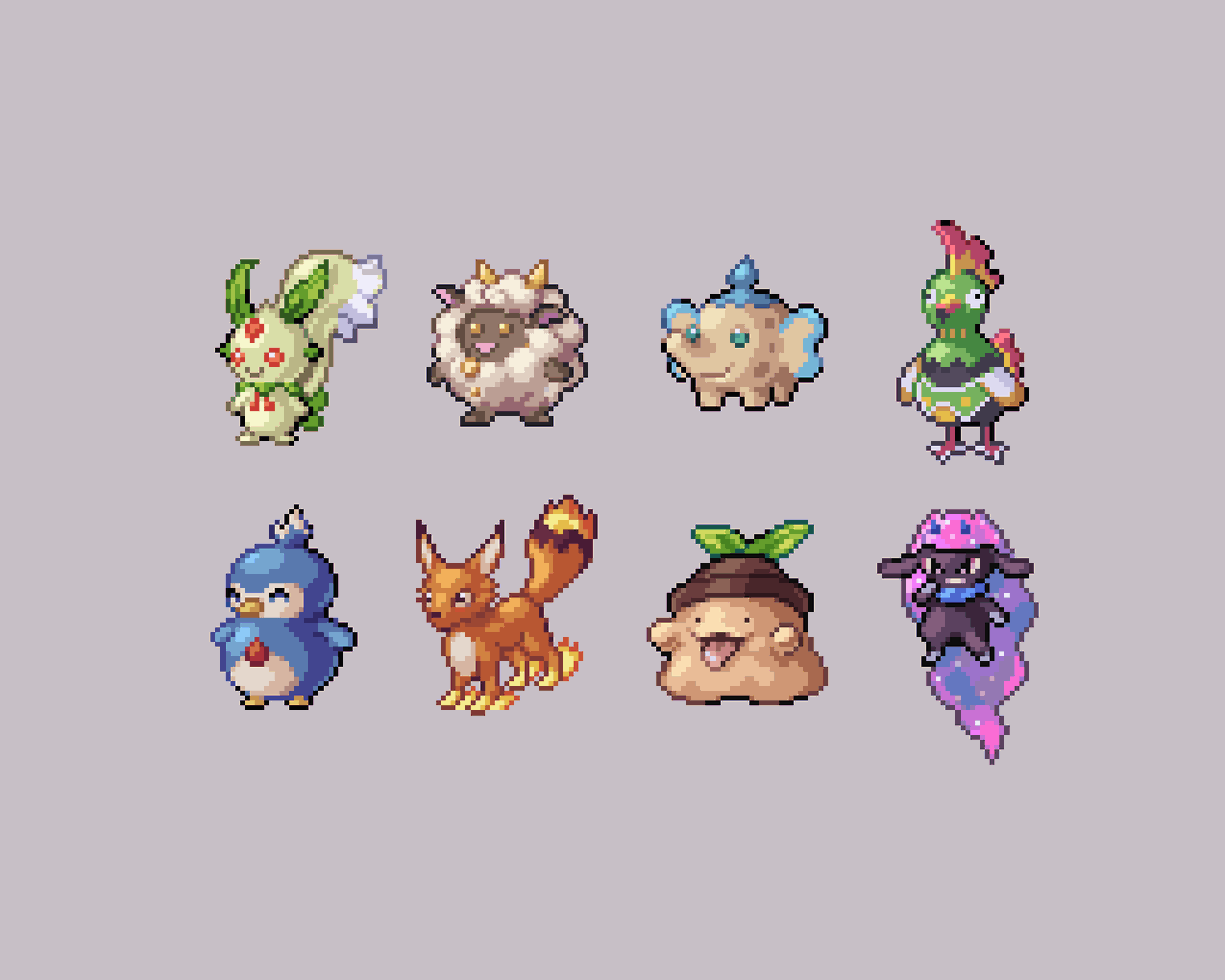 Palworld 1.0 released, so why not share this again 😊 Palword fan art I made in 2024