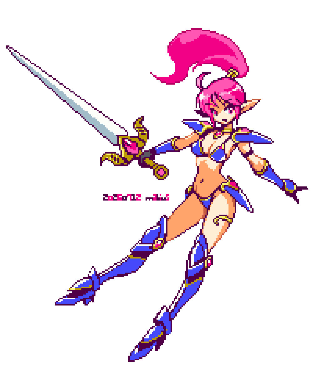 ＃ドット絵 ＃pixelart 気持ち的にまだ途中なんだけどこれ以上進まなくなってしまったので無理やり完成ということで上げちゃいます。 ８０年代っぽいどこかで見たことあるような感じで描いてました。一応１６色以下