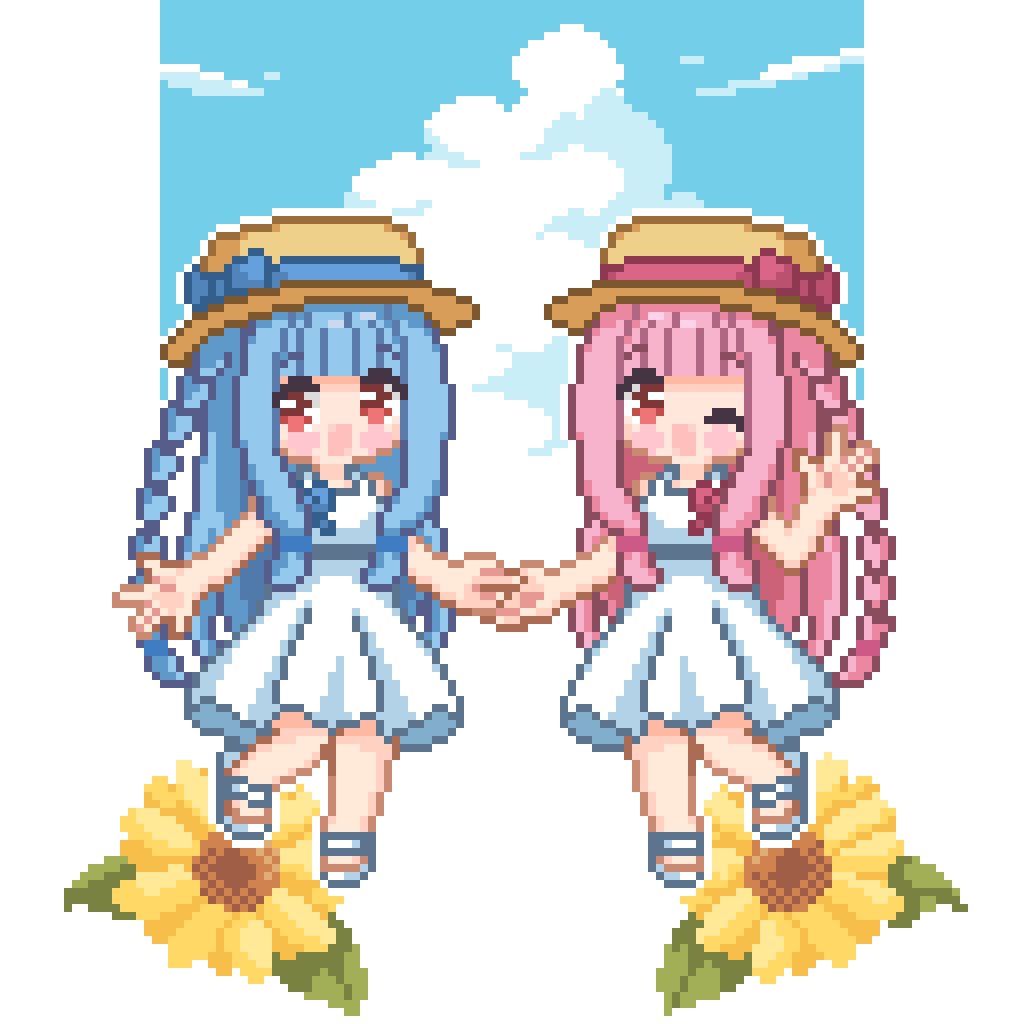 琴葉姉妹描きました！！