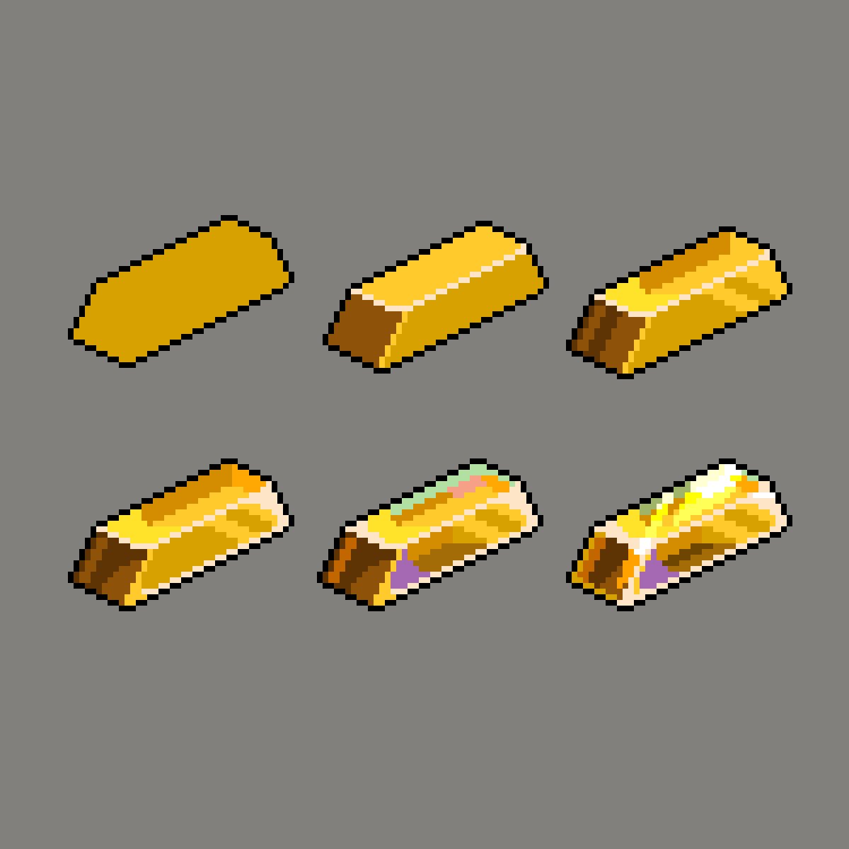 Gold⚜️ Drawing a gold bar in 6 steps🎨