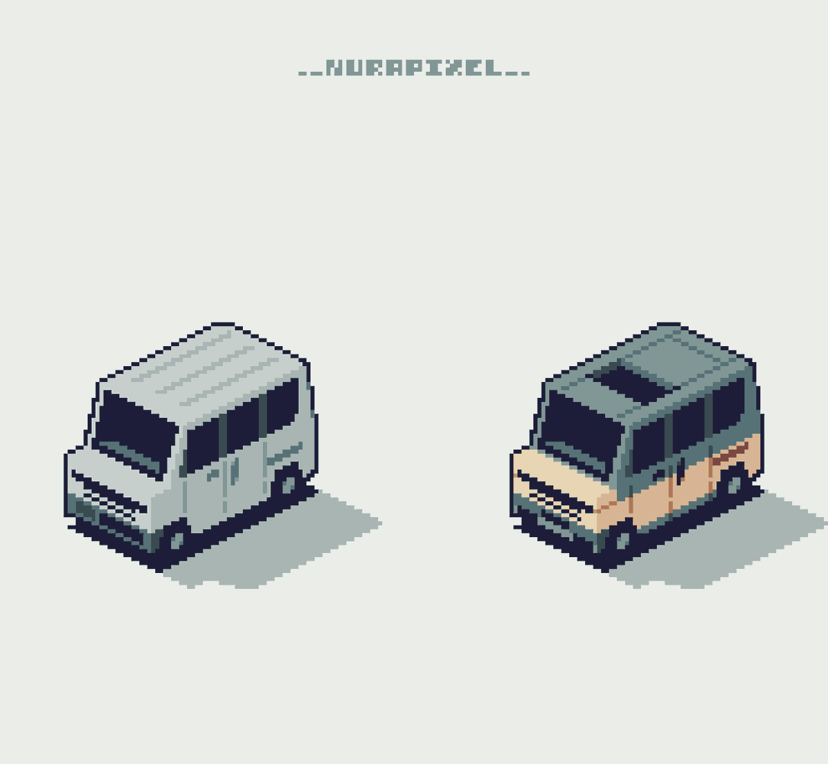 Simple Isometric Minivan