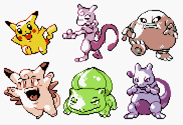 sprites from the first manga