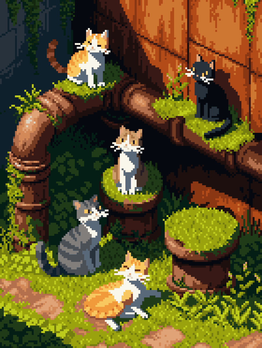 Cat Pixel Art